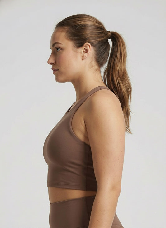 Flow Top Mocha – Komfortabel & Stylisch