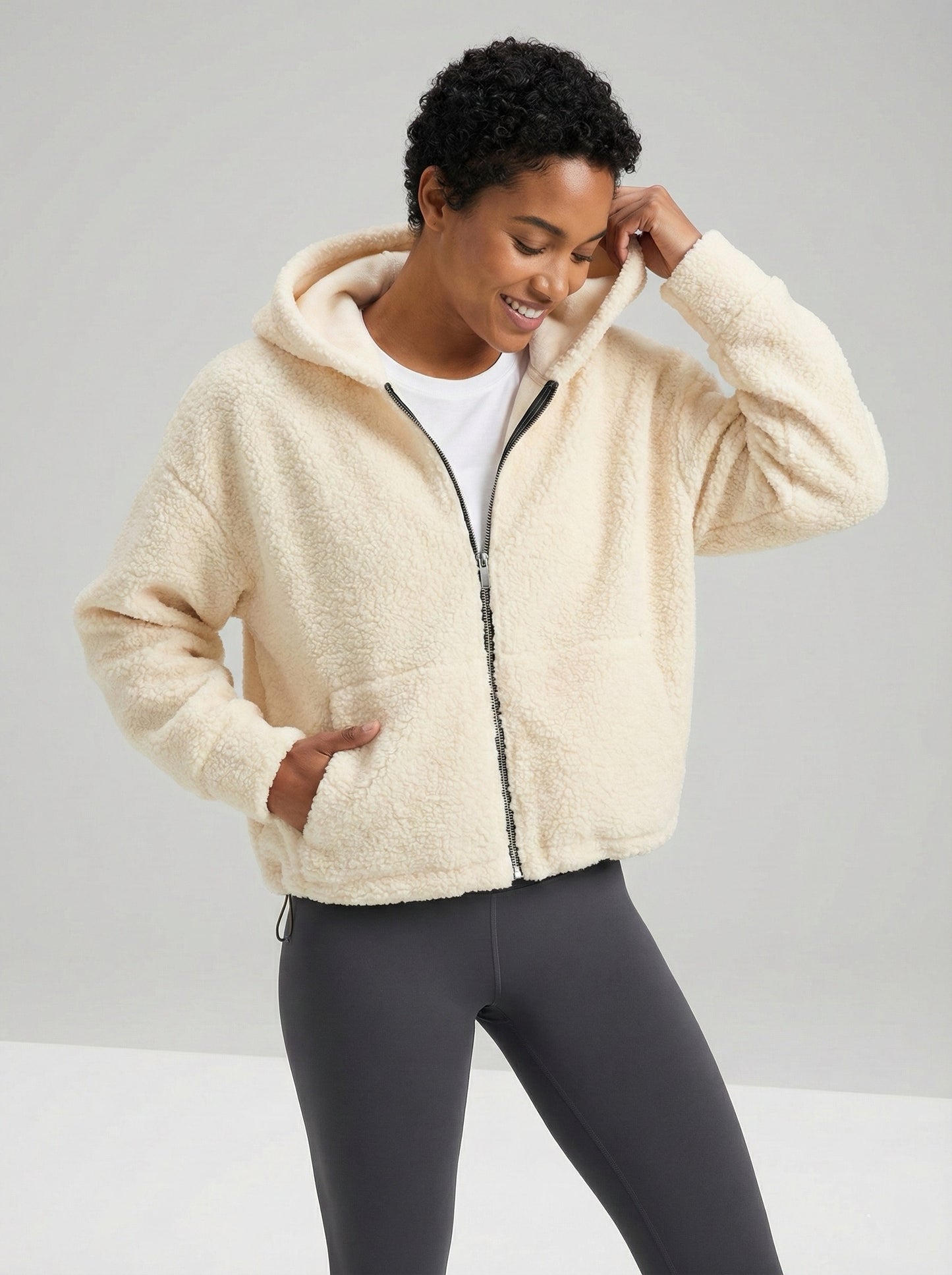 Leichte Teddy-Jacke – weich, warm & alltagstauglich